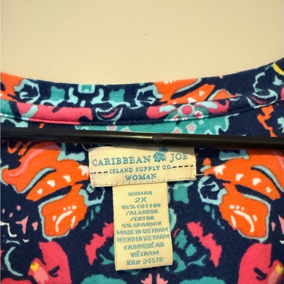 Caribbean Joe Resort Top - Size 2XL - Picture 2 of 5